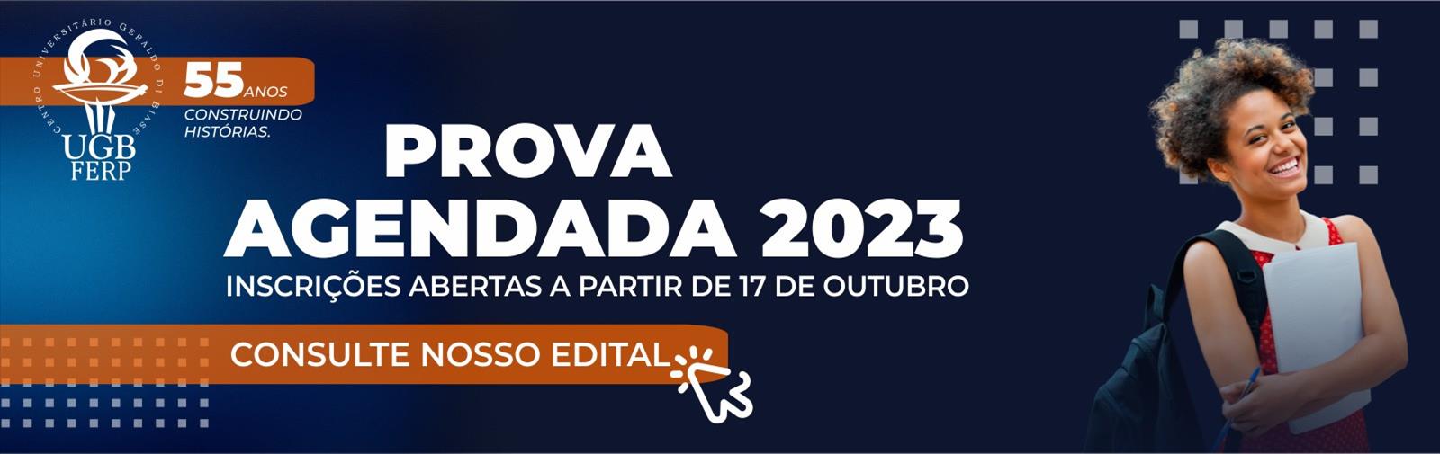 PROVA AGENDADA 2023